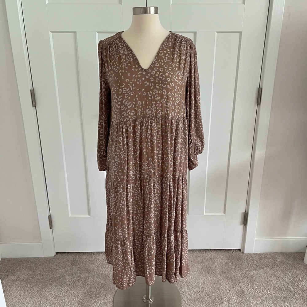 A new day Animal Print Spring Dress Size Small